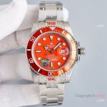 Swiss Grade Orange Dial 904L Steel Blaken Rolex Submariner Replica Watch Limited Edition Watch
